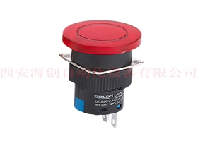 LAY5s-16 1NO+1NC 带灯蘑菇钮 6V 绿    带灯蘑菇头按钮